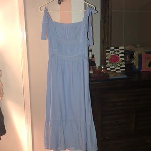 blue baby doll dress